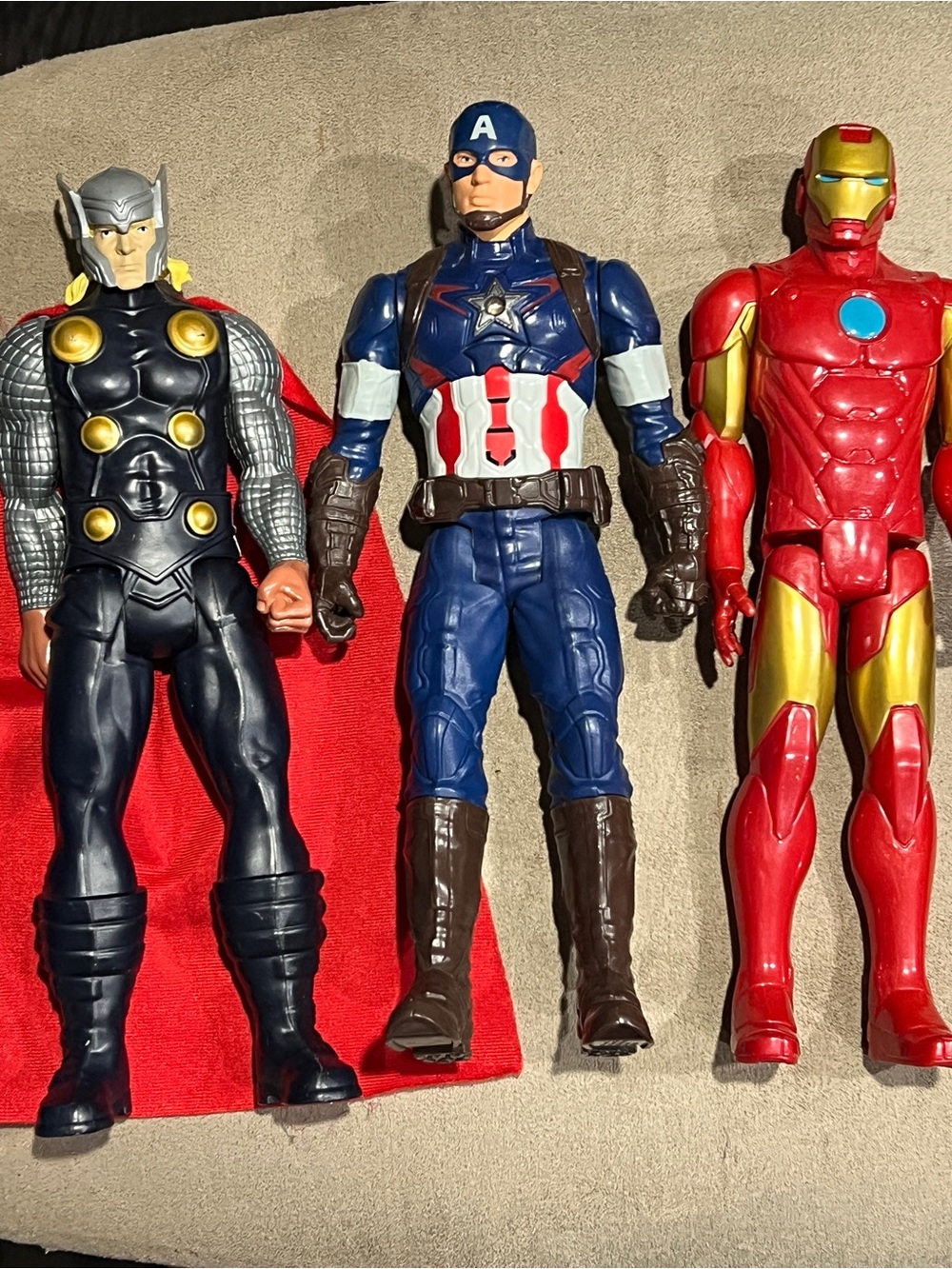 Marvel Avengers 12” figures Thor & Captain America & Iron Man Action Figure Lot